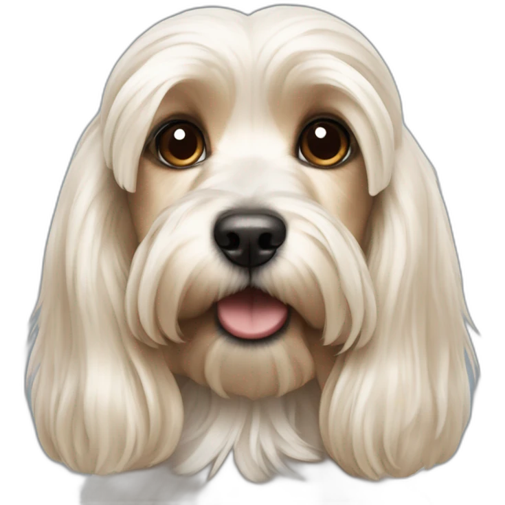 white cocker, yorkshire terrier emoji