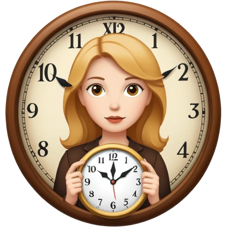 Carmel woman with clock emoji
