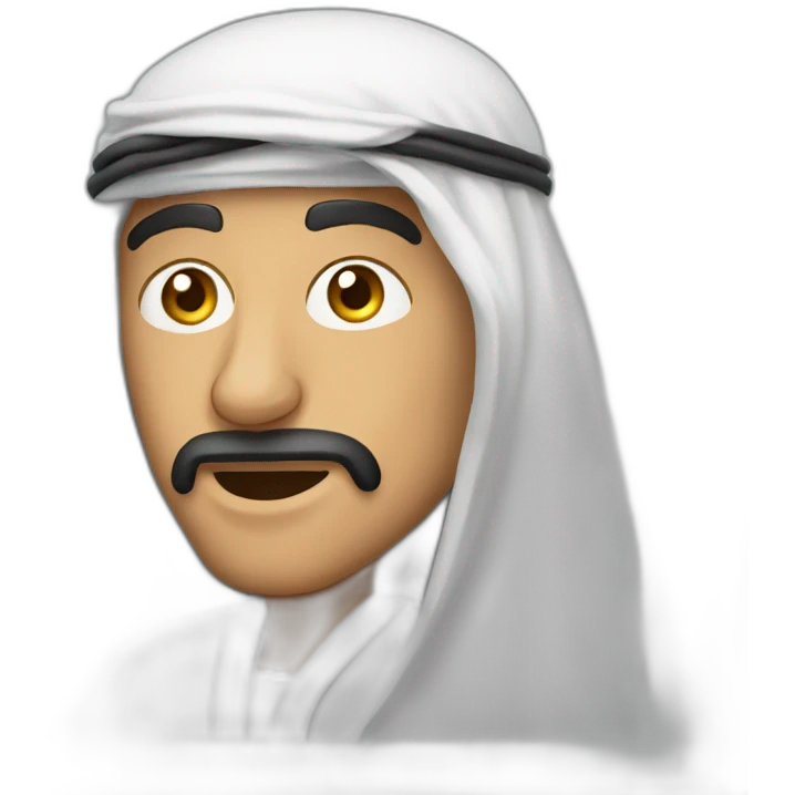 Un arabe qui vole un téléphone emoji