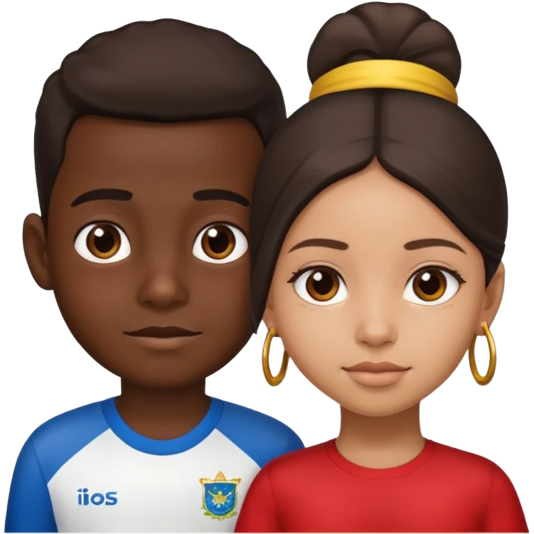 El Salvador boy and venezolan girl emoji