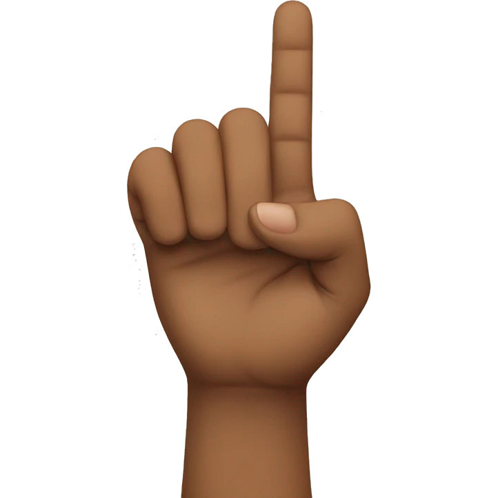 Person holding up 1 finger  emoji