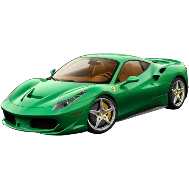 green ferrari emoji