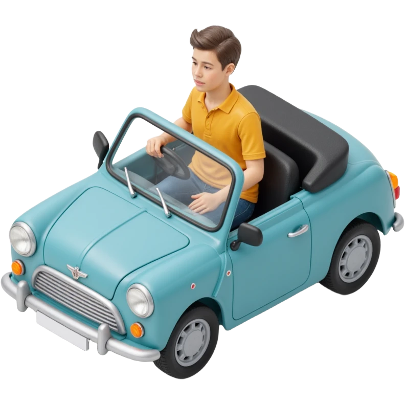 person driving a car emoji