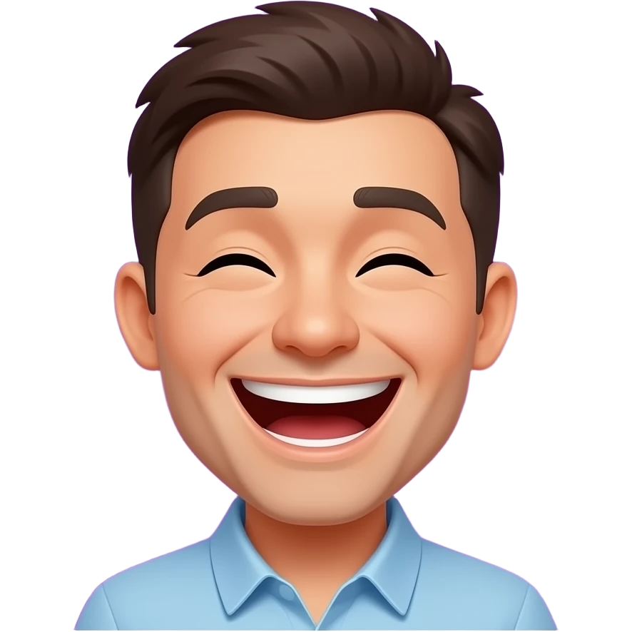 A laughing emoji purple with eyes close and a big mouth open emoji