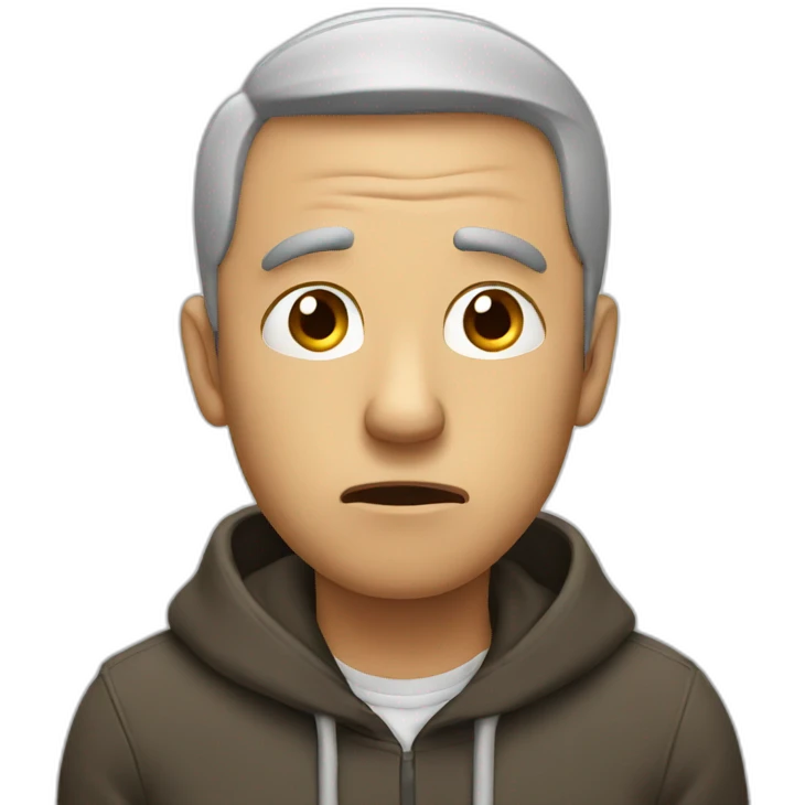 worried man emoji