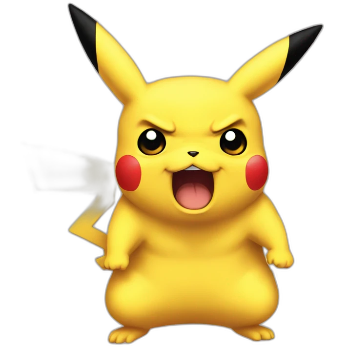 angry pikachu emoji