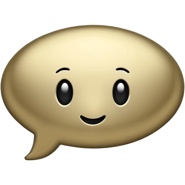  chat burbulas juodai baltas su mettalic efektu emoji