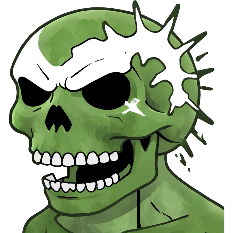 Skull face Skull that explodes emoji