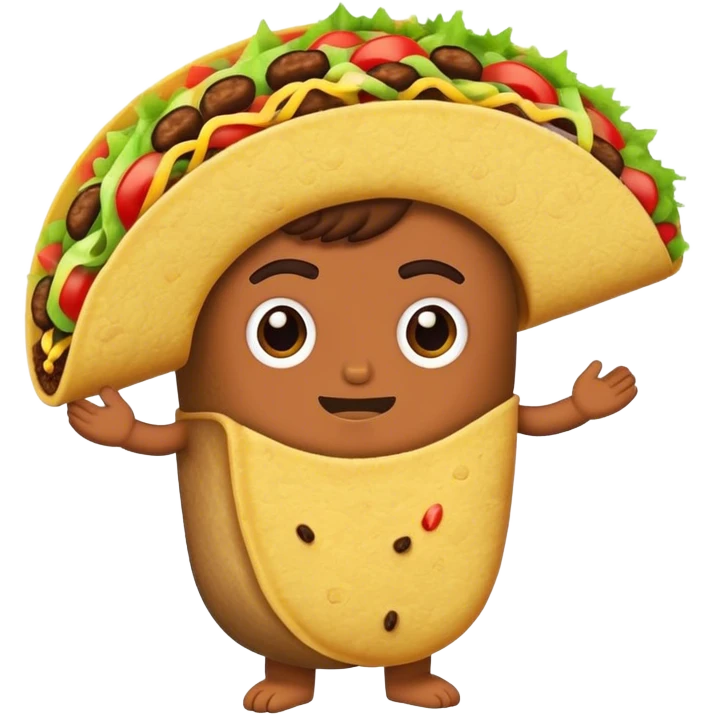 A taco hugging dynamite  emoji