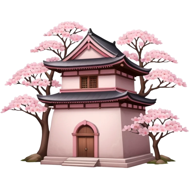 ancient with cherry blossom emoji