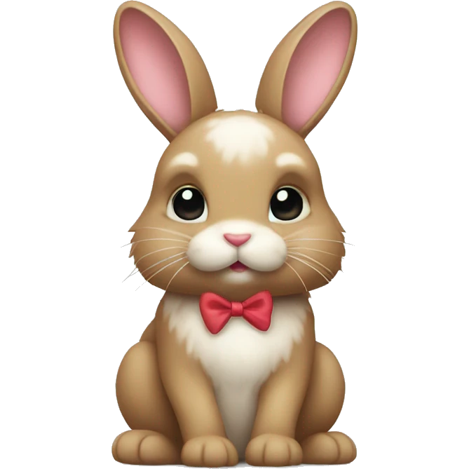 Bunny with bow emoji