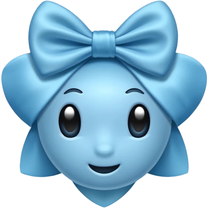 Fiocco blu emoji