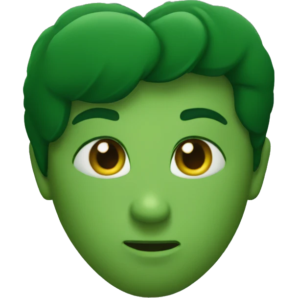 A dark green heart  emoji