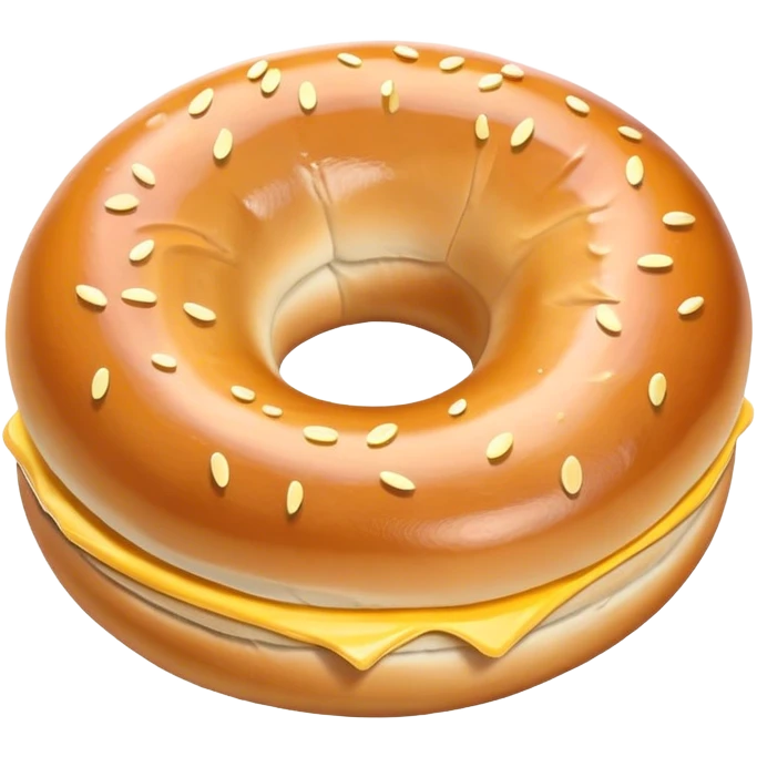 bagel with butter emoji