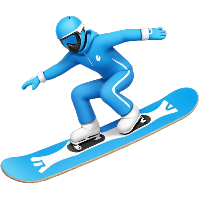 snow board, negative character.\ emoji