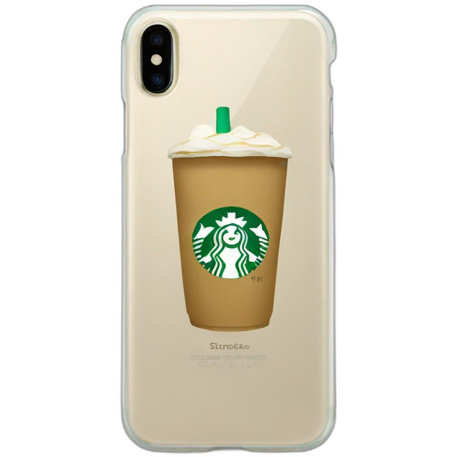 Starbucks phone case emoji