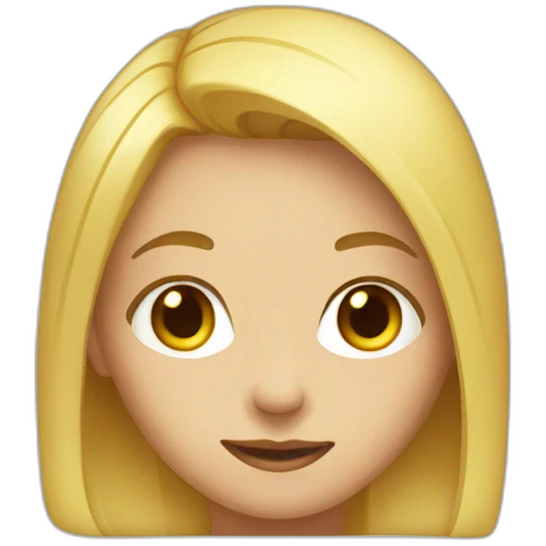Adolescent blon emoji