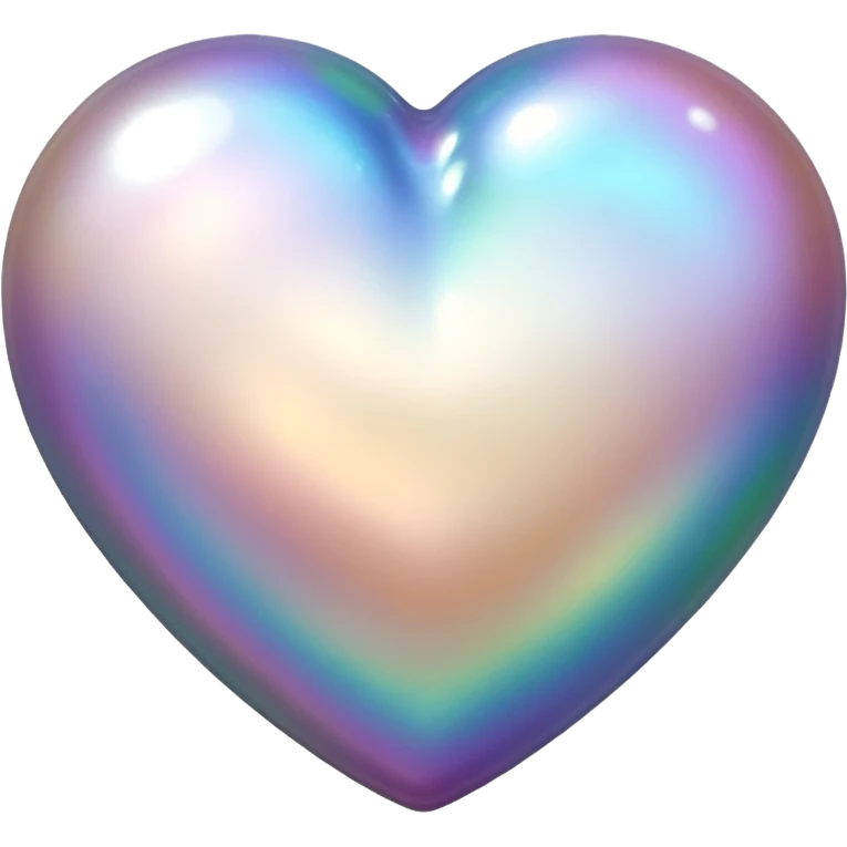 Pearl stone heart emoji