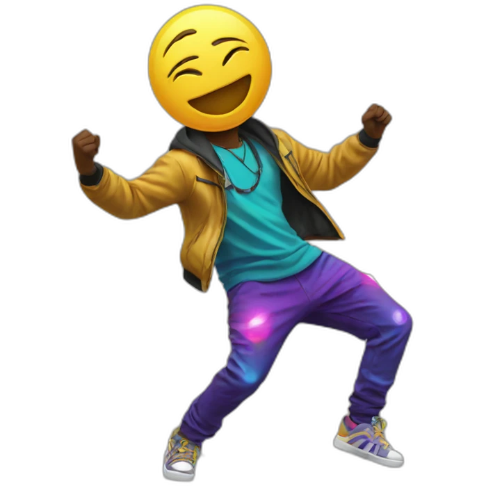 raver dancing emoji