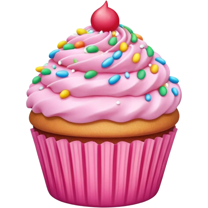 pink cupcake emoji