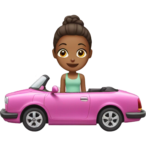 Girl in a cabriolet  emoji