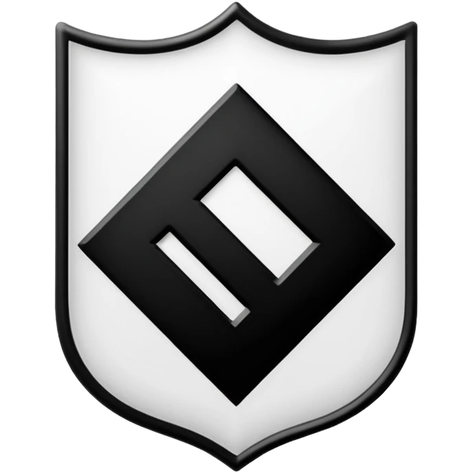 una "J" stilizzata in bianco e nero, formata da due strisce verticali che richiamano lo scudetto , emoji