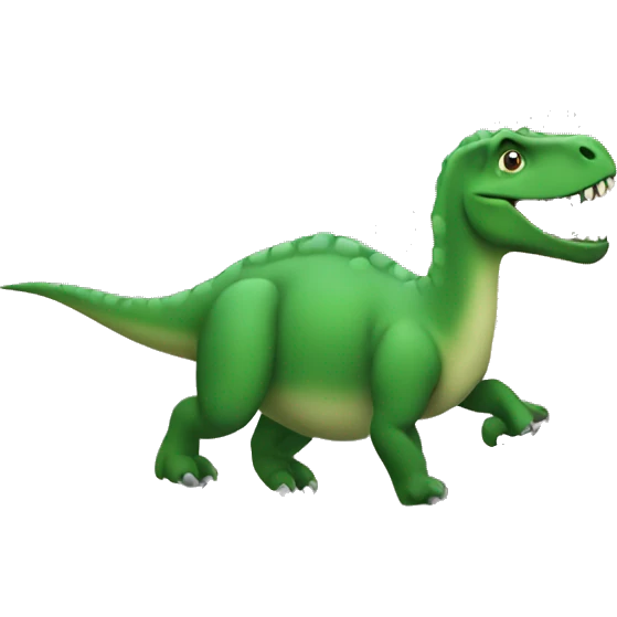 Dinosaur driving emoji