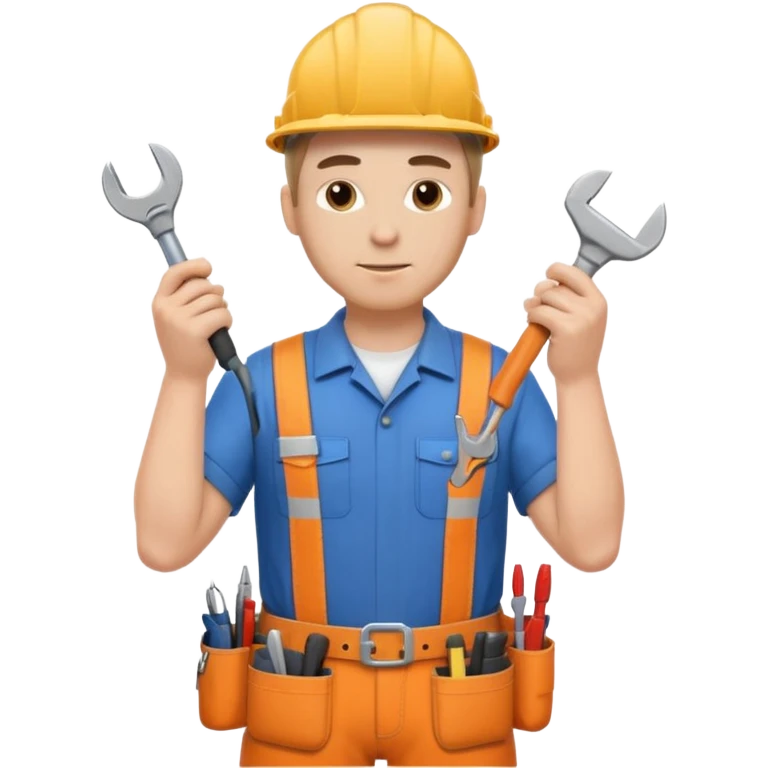 customer. 1 person only white male with shoulder normal person cloths. adult. Technician emoji