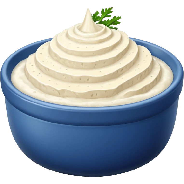 bowl of horseradish, simple, clear emoji