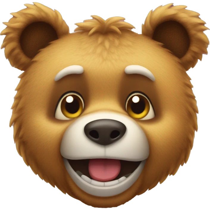 Silly bear emoji