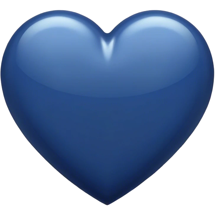 Navy blue heart  emoji