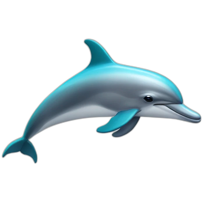 dolphin-with-stripes-and-legs emoji