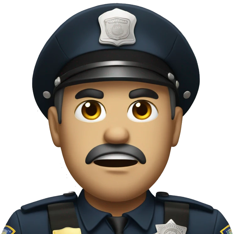 Angry cop emoji