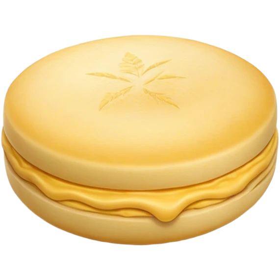 Cinematic Realistic image of a simple, single Colombian arepa, rendered with soft, golden cornmeal textures and delicate, crispy edges, set on a neutral background with gentle, natural lighting that highlights its traditional, comforting simplicity. emoji