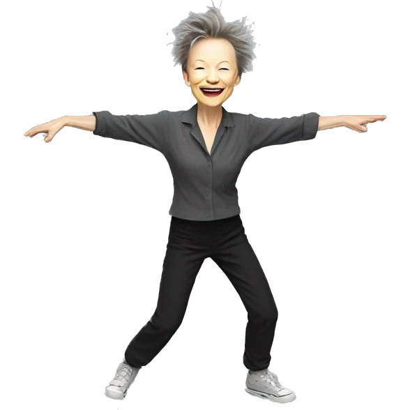 Laurie Anderson dancing emoji