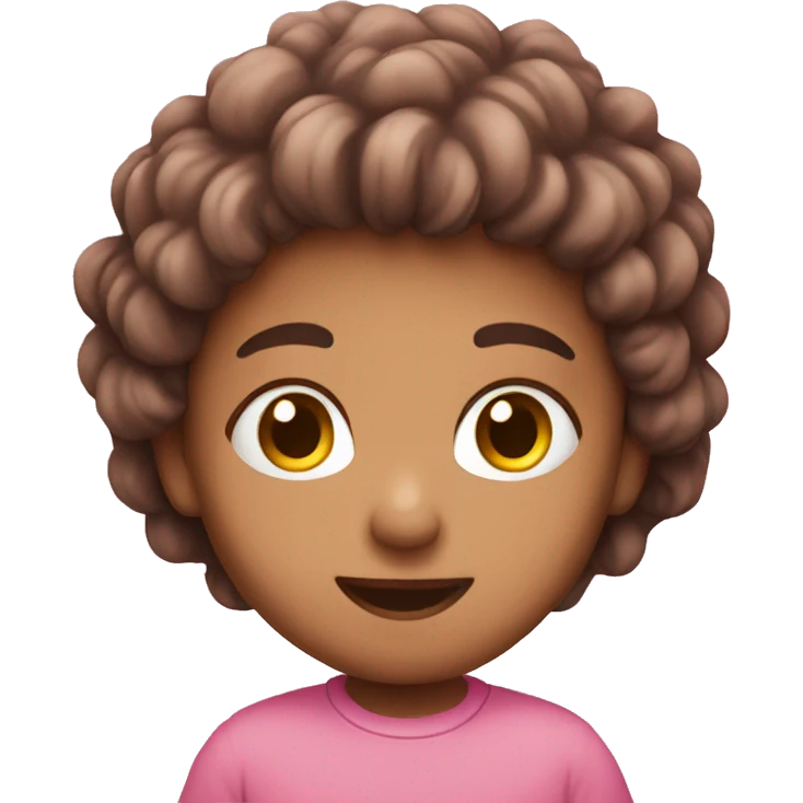 Cute pink  emoji