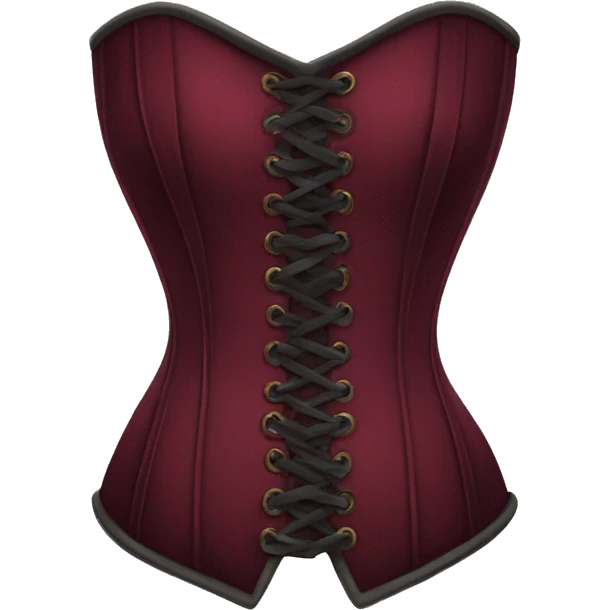 burgundy corset  emoji