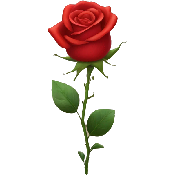red rose emoji
