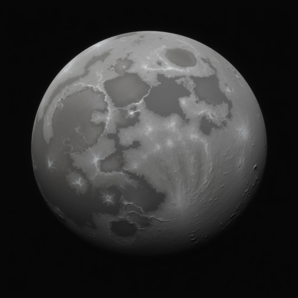 realistic planet Mercury with cratered gray surface, no atmosphere, space background emoji