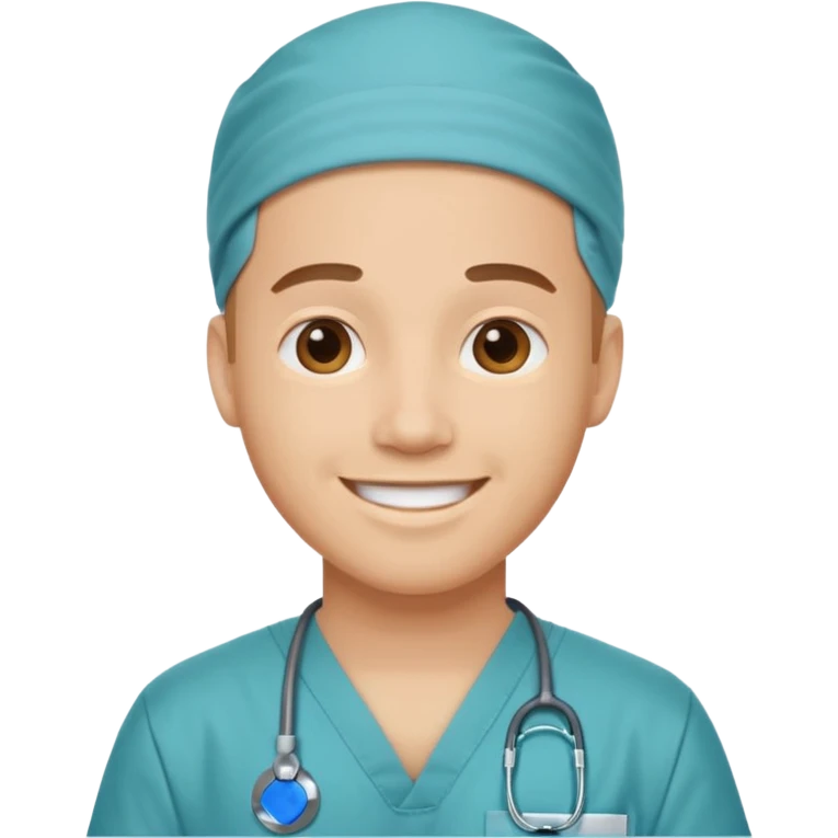 male with a scrubs emoji