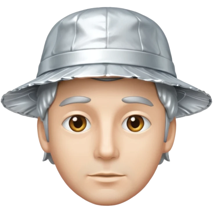 a man with aluhut für verschwörungstheorien emoji