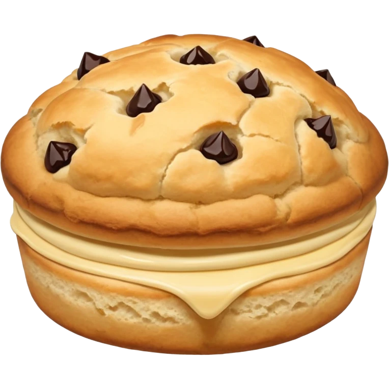 just one scone, with no layers or filling added in the middle. just the plain scone emoji