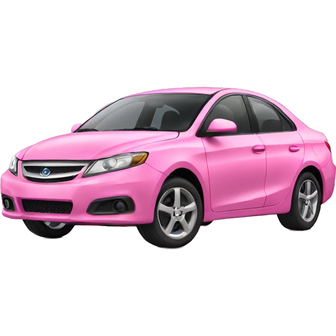 Pink car emoji
