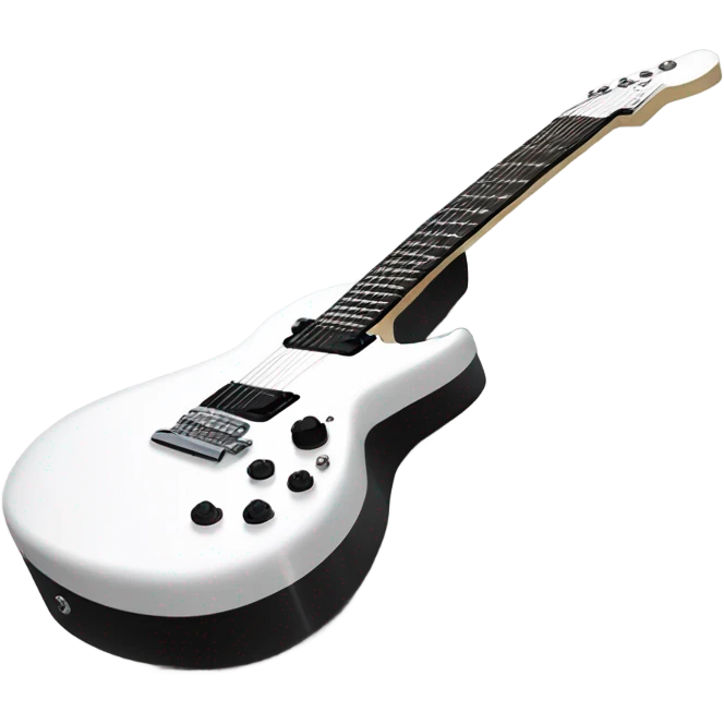 White guitar emoji