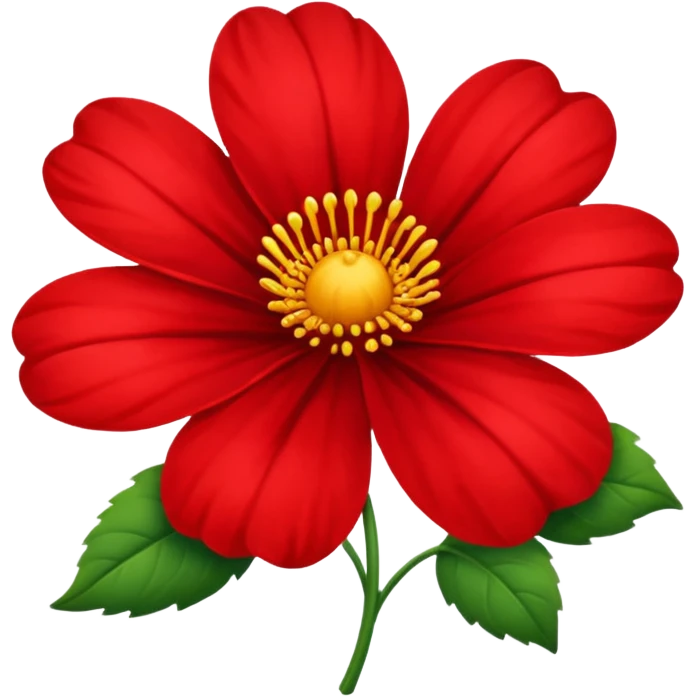 Red flower emoji