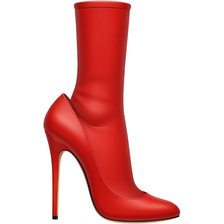 red woman shoe emoji