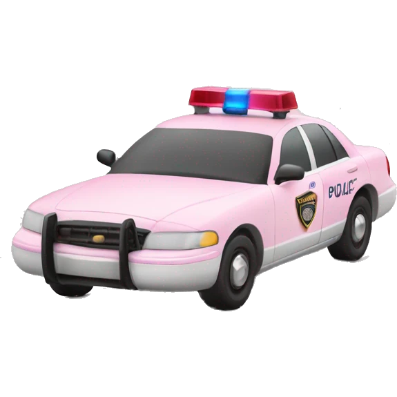 Light pink police car emoji