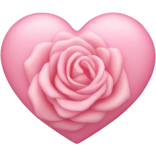 corazón rosa pastel  emoji