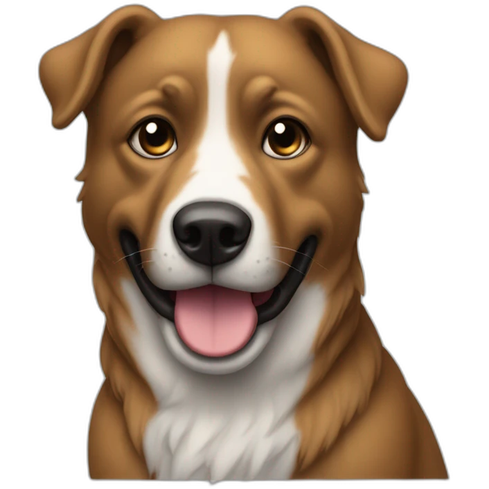 Un chien noir qui fais du toboggan emoji