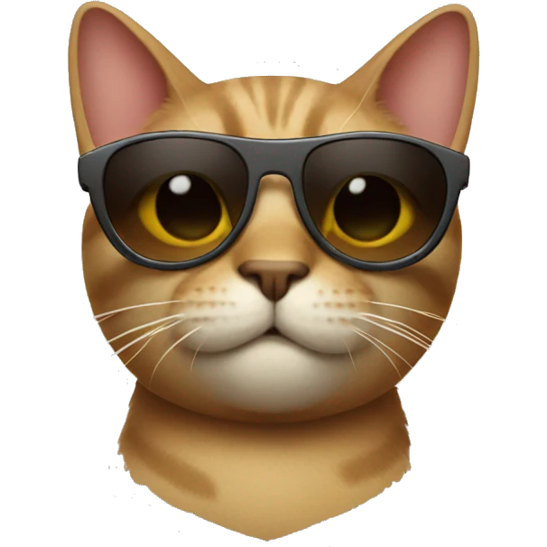 Cat with sunglasses emoji